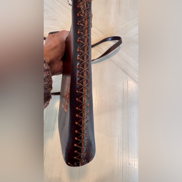 Hawaii Leather Cross Body Shoulder/Crossbody Bag – Brown Handmade Island Leather - Picture 16 of 16